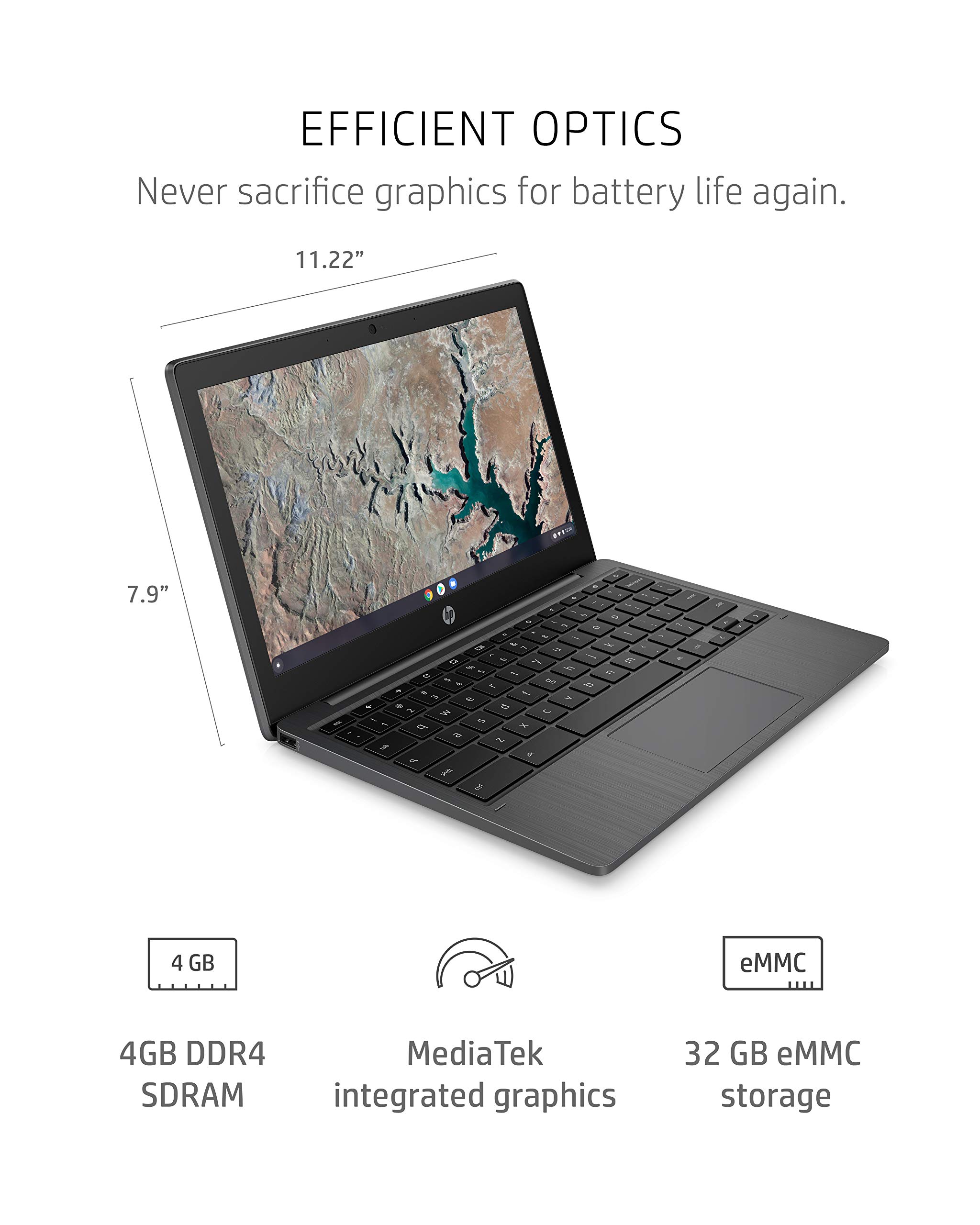 Amazon.com: HP Chromebook 11-inch Laptop - MediaTek - MT8183 - 4